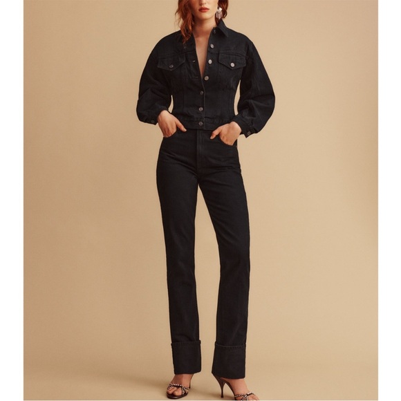 Reformation Denim - Reformation The Banyan Mod High Rise Straight Jeans
